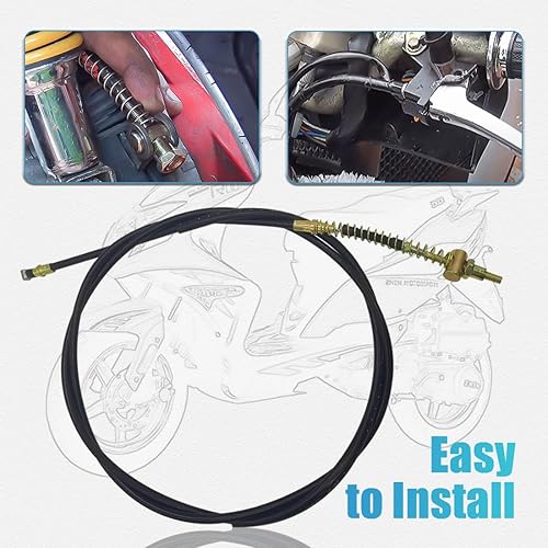 Miniatura 5 de Cable de freno trasero de 77.5 "Gy6 50cc 150cc scooter ciclomotor Roketa Taotao Sunl