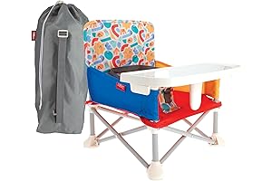 Nuby Easy Go Foldable Booster Seat: Travel-friendly Dining Solution for Young Adventurers
