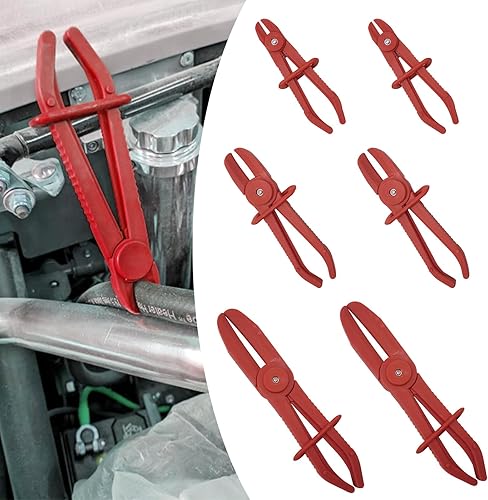 yvshy Paquete de 6 abrazaderas de manguera de automóvil, alicates de sellado de tubería de aceite, mango antideslizante de plástico de nailon para disponible en Yaxa Colombia