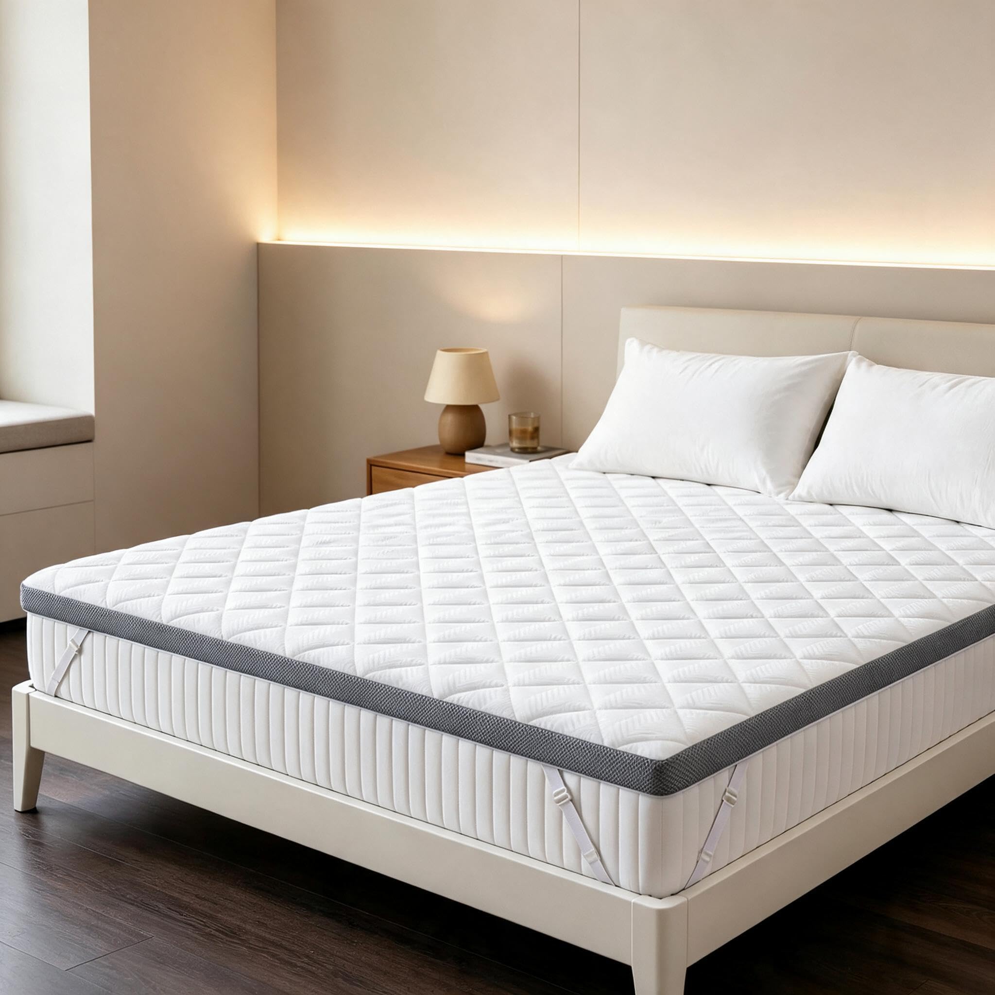 LIOVOYO Firm Orthopedic Memory Foam Mattress Topper,7cm Thick,Single Bed