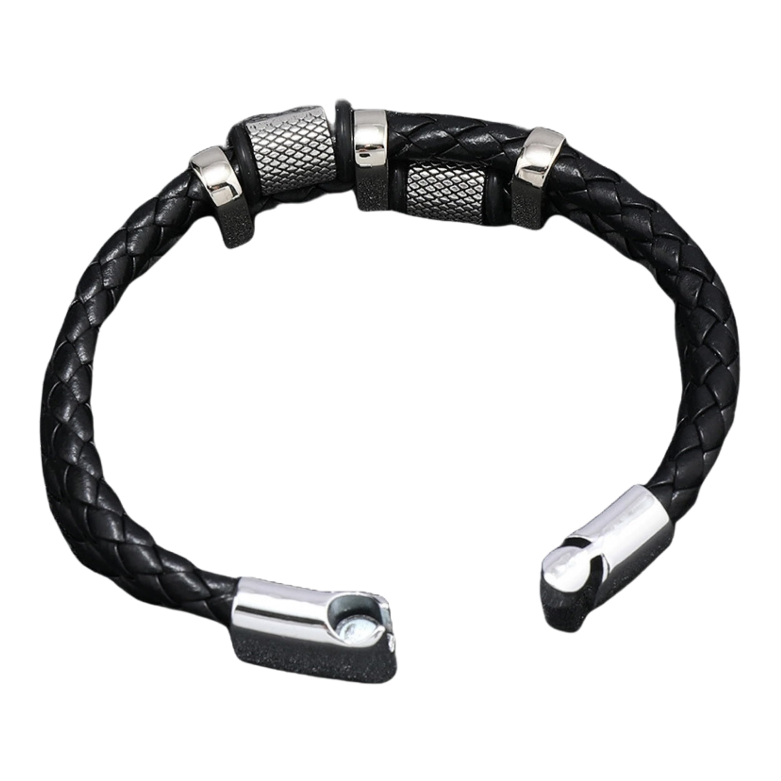 Salty Alpha Hardy Twisted Bracelet for Men & Boys | Stainless Steel | Leather | Wrist Band | Fancy & Stylish | Birthday Gift | Aesthetic Jewellery | Accessories for Everyday Wear (B0CZHV3BSM) Amazon Price History, Amazon Price Tracker