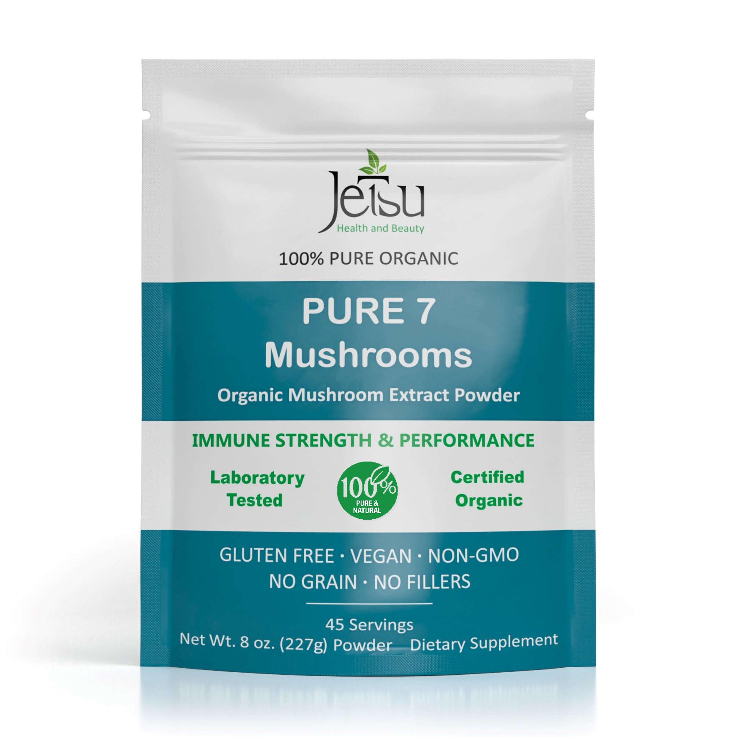 Jetsu Pure 7 Organic Mushroom Extract Powder