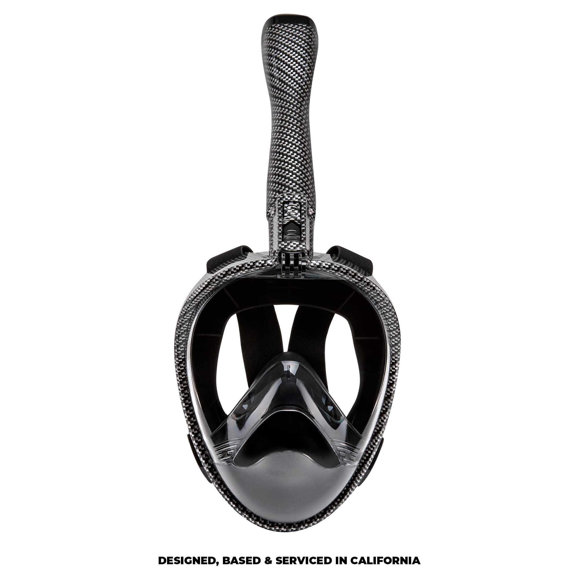 Seavenger Nautilus - Maschera integrale da snorkeling con nuovo sistema respiratorio (fibra di carbonio, XS)