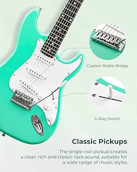 Amazon.co.jp: Vangoa エレキギター 初心者セット 39インチ（99cm