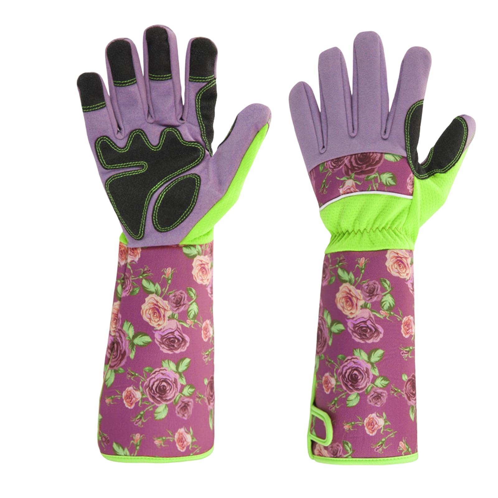 Gartenhandschuhe für Damen und Herren, lang und langlebig, rutschfest, atmungsaktiv, dorn- und durchstichfest, 42 cm Länge, Gartenarbeit im Freien