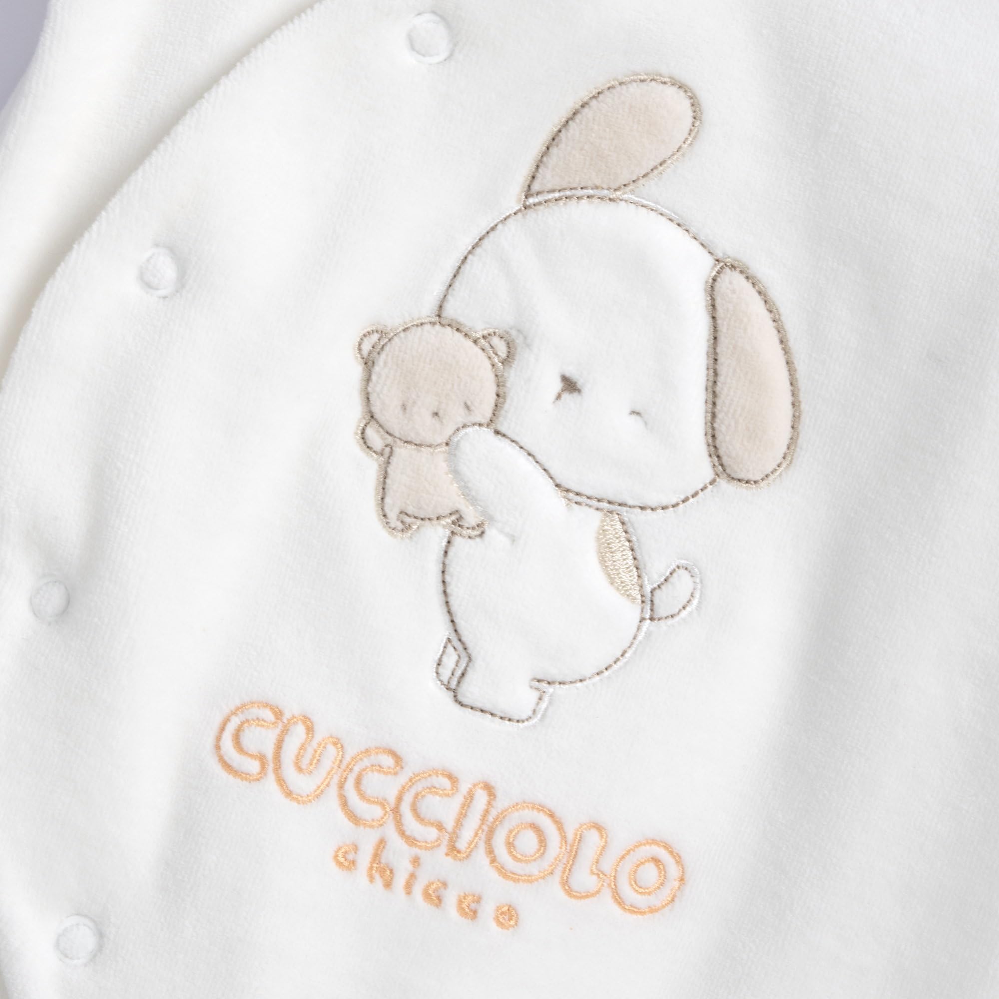 Chicco Pelele de Chenilla Con Apertura Frontal Para Invierno Mamelucos para bebés y niños pequeños Bebé-Niños