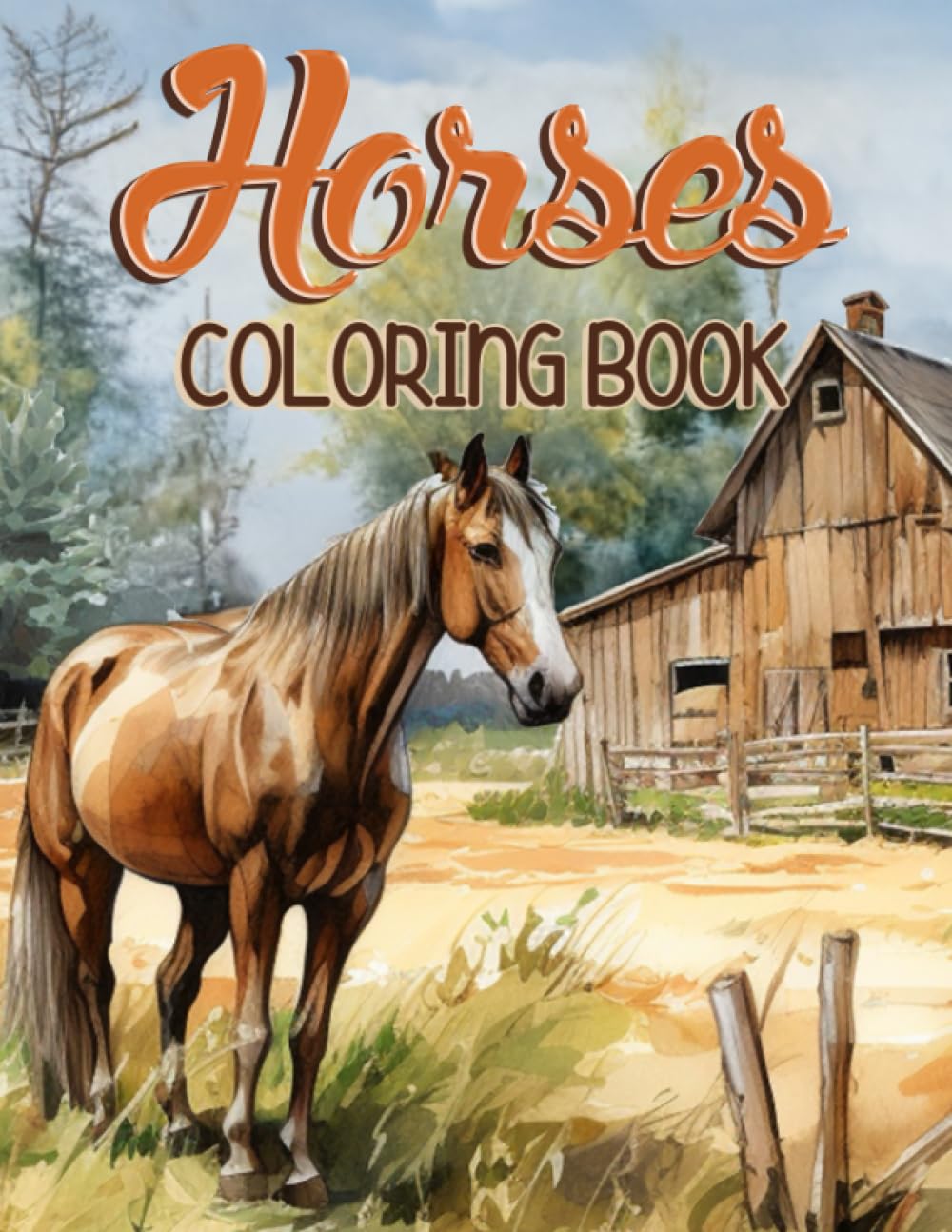 Amazon.com: Horses Coloring Book: The Wonderful World of Horses for ...