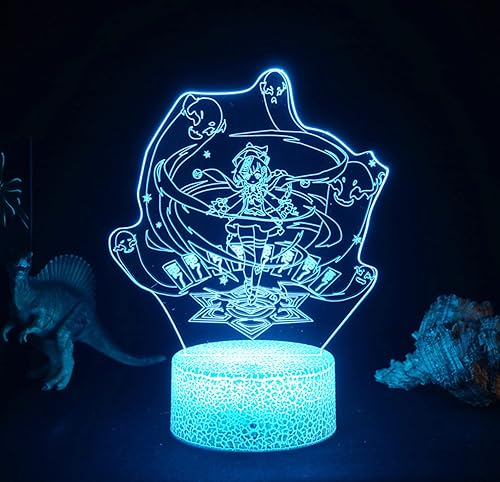 Miniatura 5 de GBUSCH Game Genshin Impact Wish 3D Led Night Light Lamp Acrylic Led Lamp