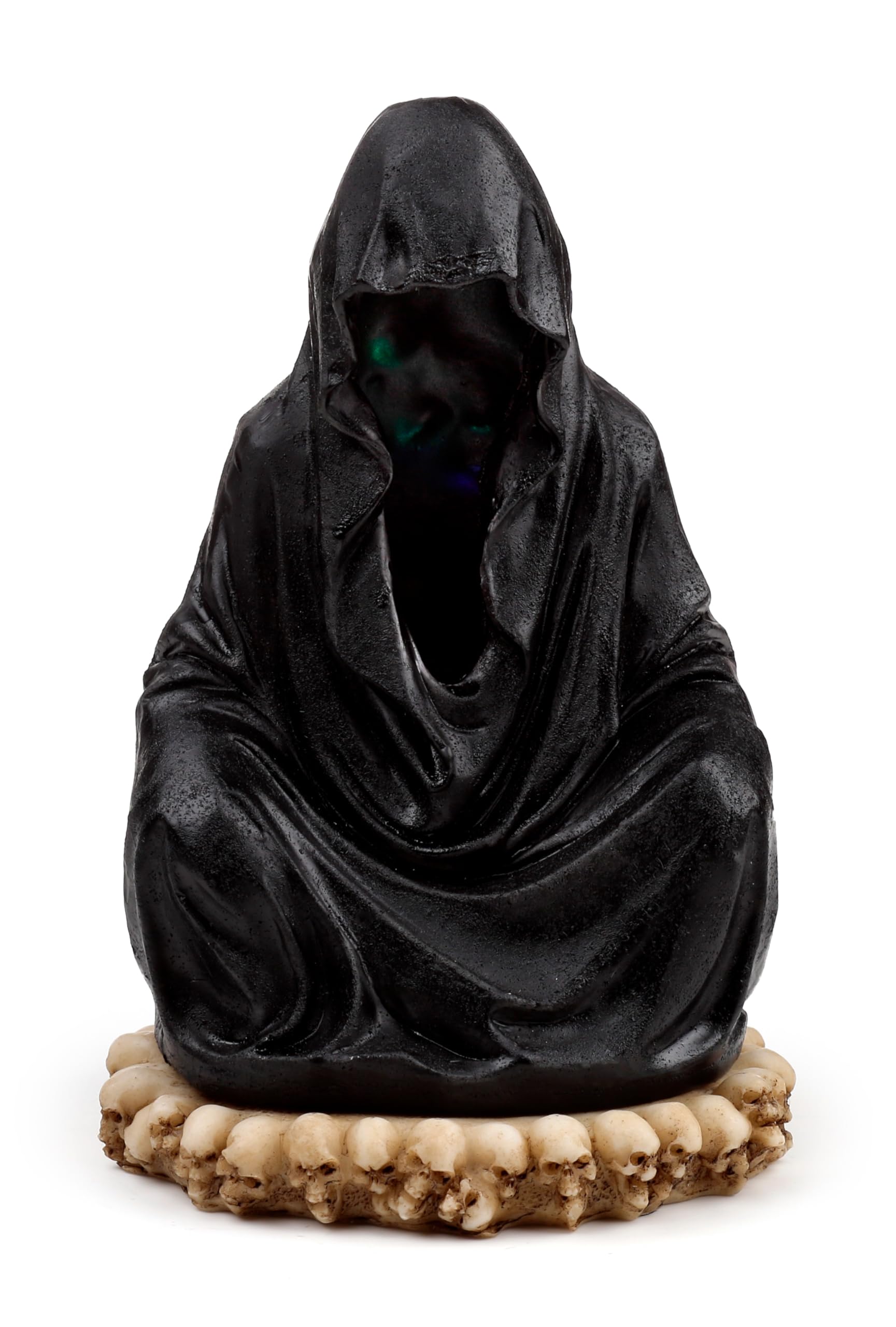 Grim Reaper Incense Burner Gothic Ornament LED Skulls Figurine Pagan Wiccan Home