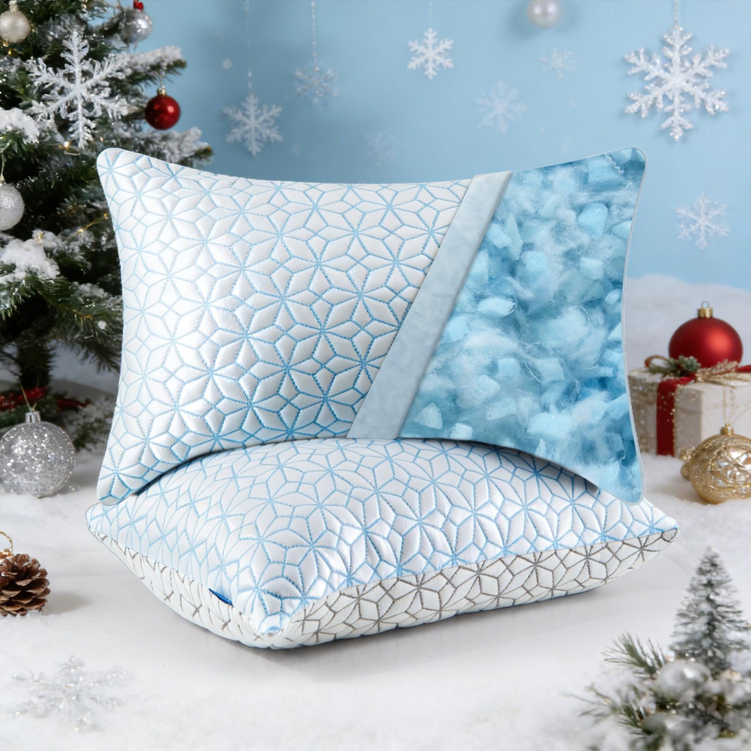 WOLKI Queen Size Pillows Set of 2