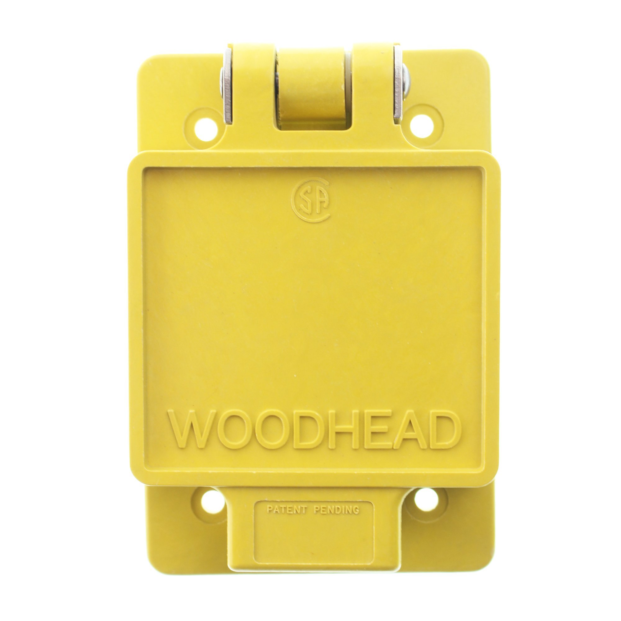 Daniel Woodhead 6700 Watertite Receptacle Cover for FS/FD Box, Yellow