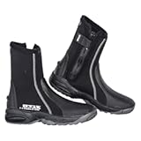 ZCCO 5mm Neoprene Diving Boots with Anti-Slip Rubber Sole&comma; Scuba Snorkeling Boots&comma; Ideal for Water Sports&comma; Black