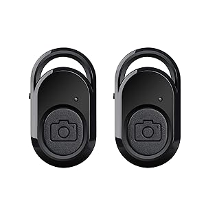 2 Disparador de cámara Control Remoto con un botón con tecnología Bluetooth Disparador Remoto para teléfonos Inteligentes y tabletas (iOS y Android) un botón