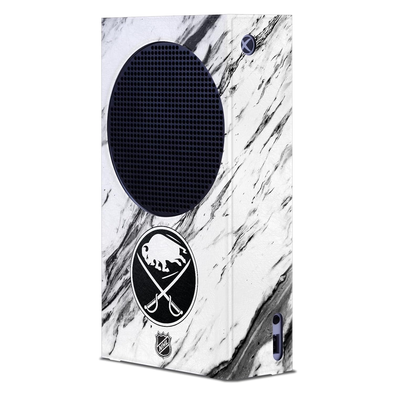 Head Case Designs Officially Licensed NHL Marble Buffalo Sabres Game Console Wrap Case Cover Compatible With Xbox Series S Console