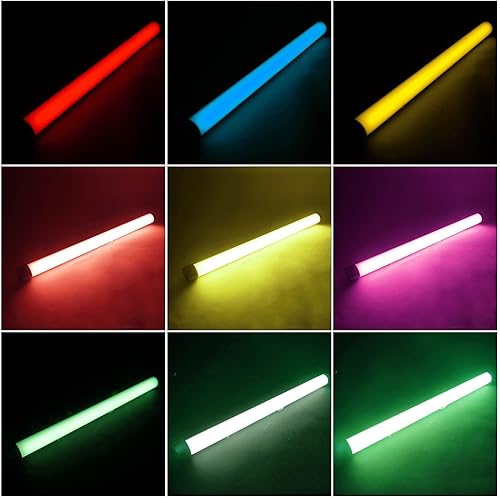 Miniatura 6 de Sokani - Varita de luz LED bicolor X25 RGB para fotografía de video con atenuación a todo color, batería recargable de 2800 K-10000 K, pantalla OLED