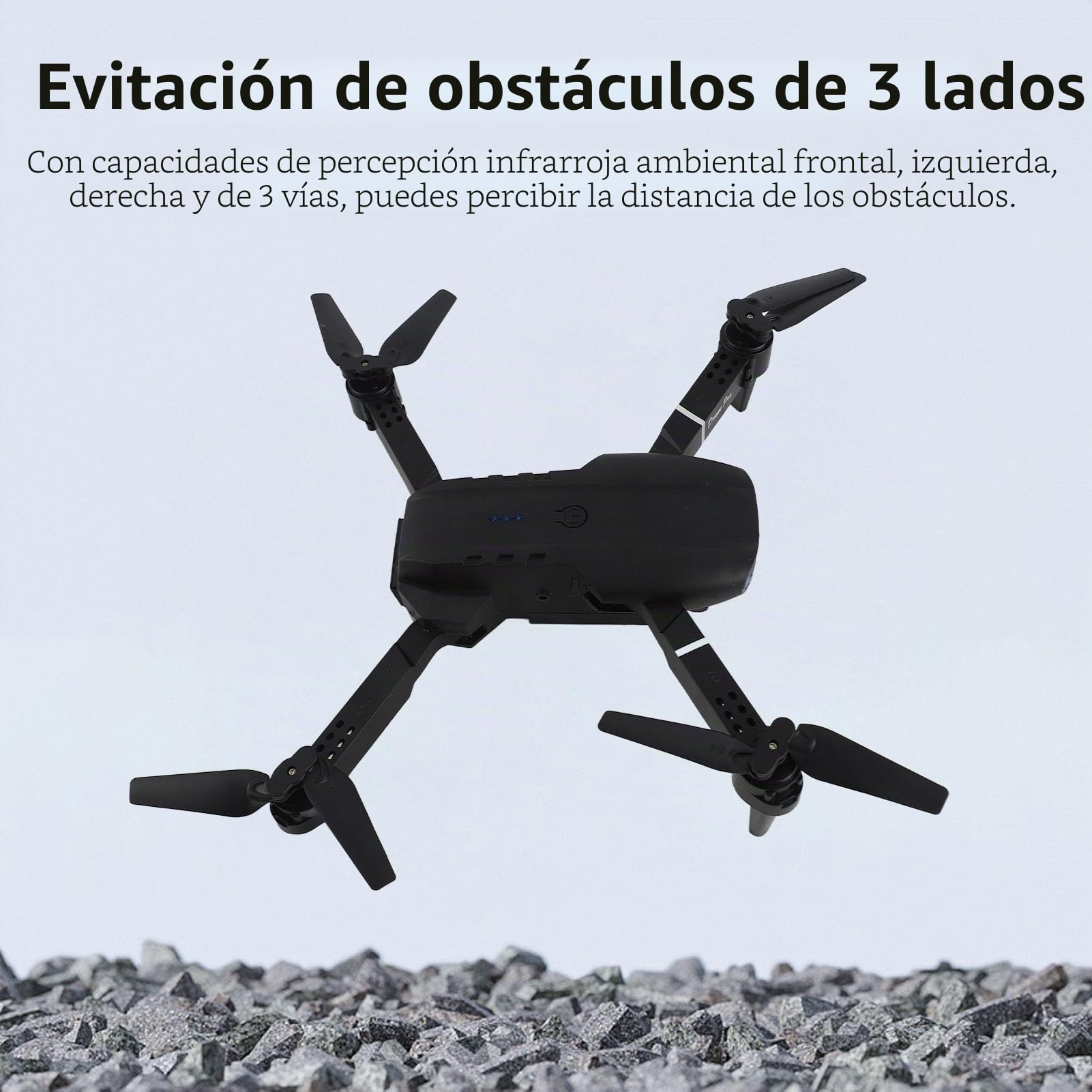 HD 4K Cámara Dual 3 Lados para Evitar Obstáculos WiFi Quadcopter Drone con Zoom 50X para Fotografía Aérea y Control Remoto para Múltiples Vuelos Divertidos