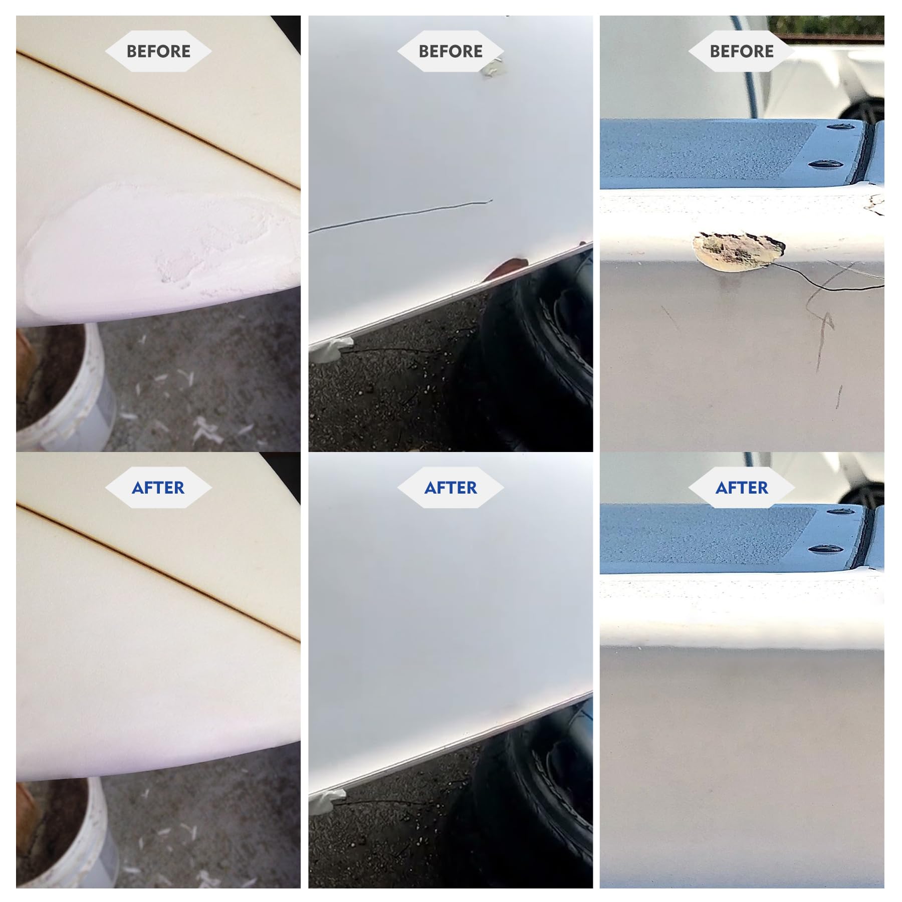 Kit di riparazione in fibra di vetro marina