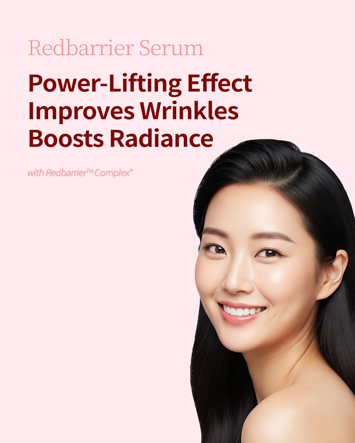 Cayclly Redbarrier Ampoule Serum | Anti-Aging Face Serum with Peptides & Niacinamide to Visibly Smooth Expression Lines & Wrinkles | Vegan Korean Skincare for Firming & Radiance, 1.69 fl. oz - Image 2