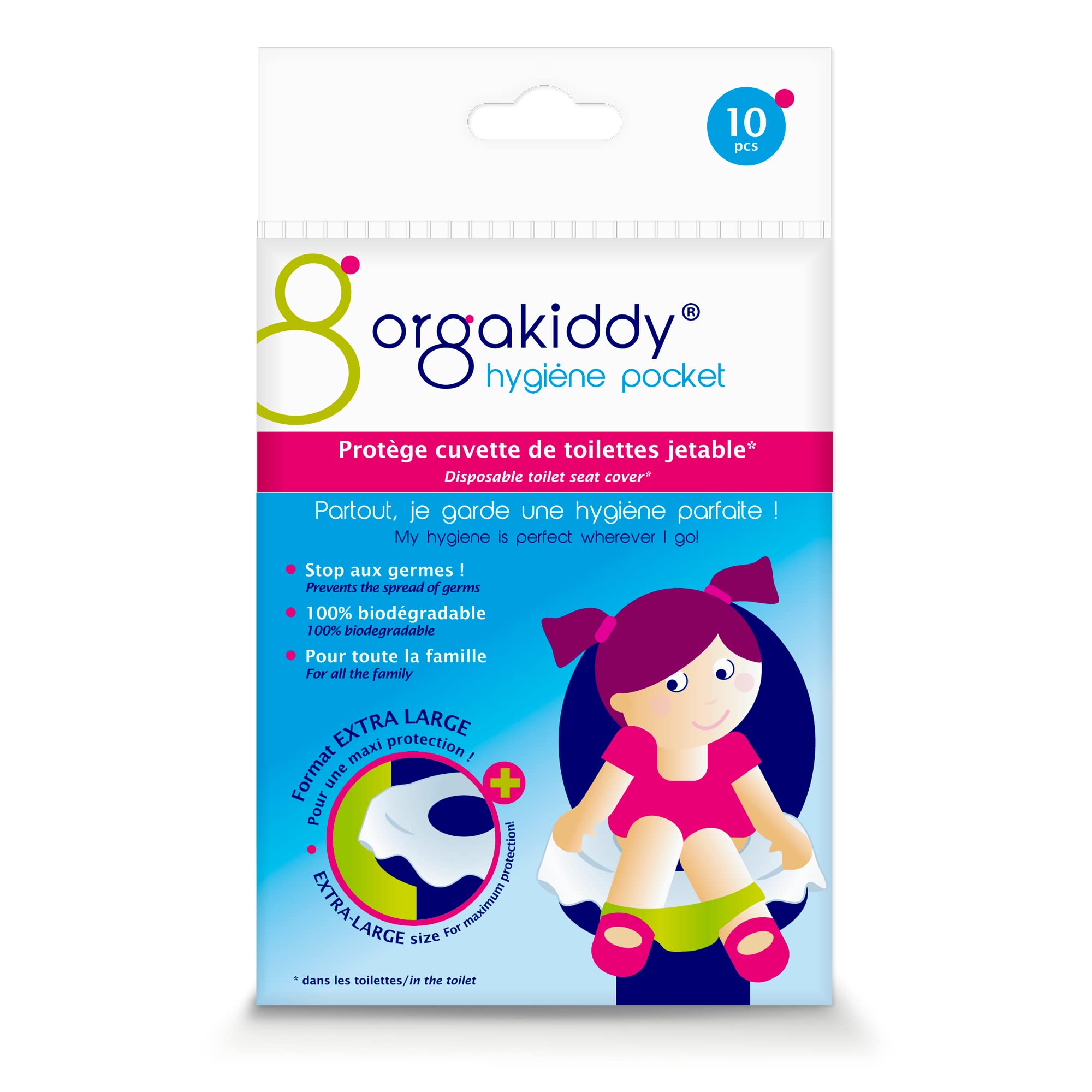 Orgakiddy Disposable Toilet Bowl Protector XL 10 Units