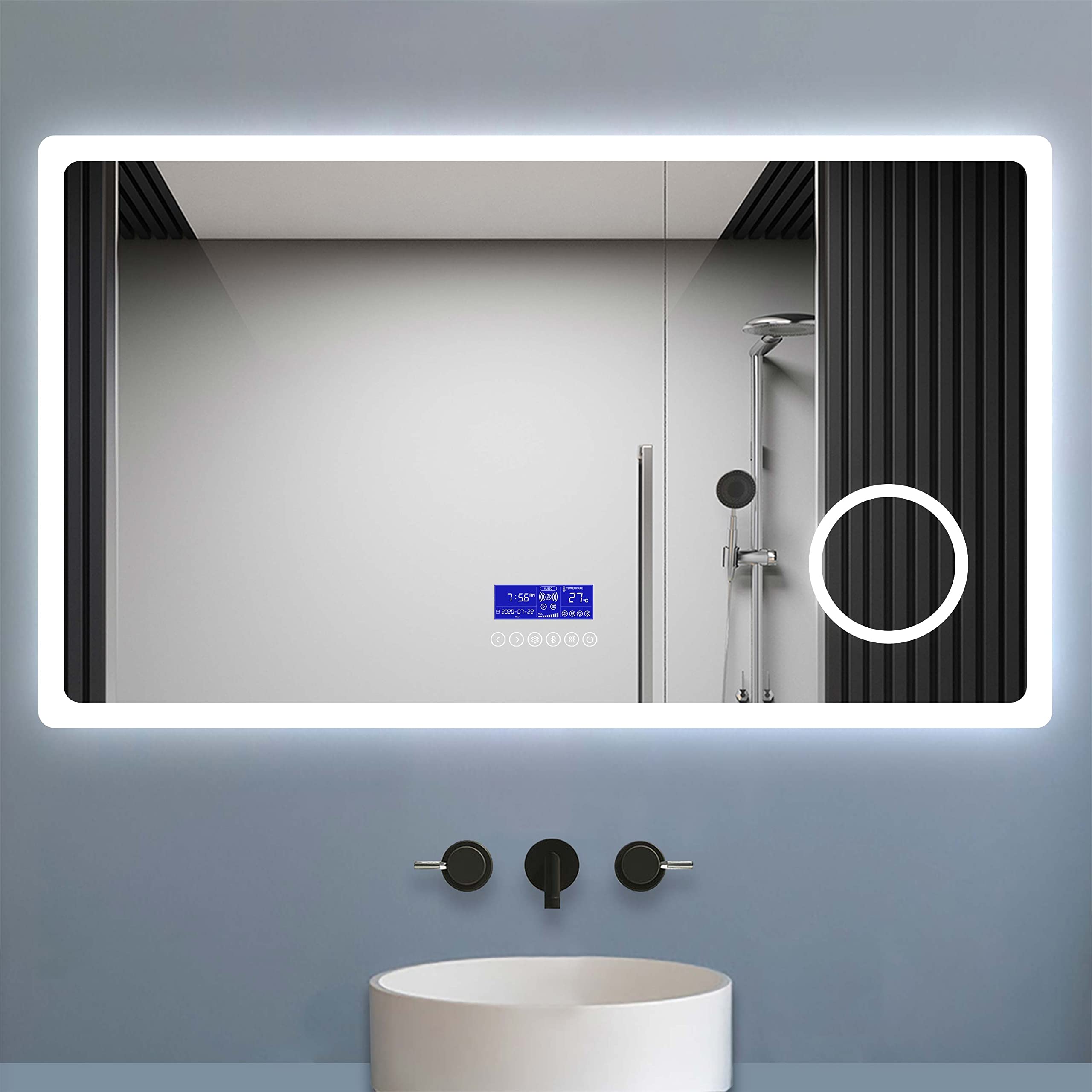 Miroir salle de bain LED bluetooth pour créer une ambiance spa à la maison