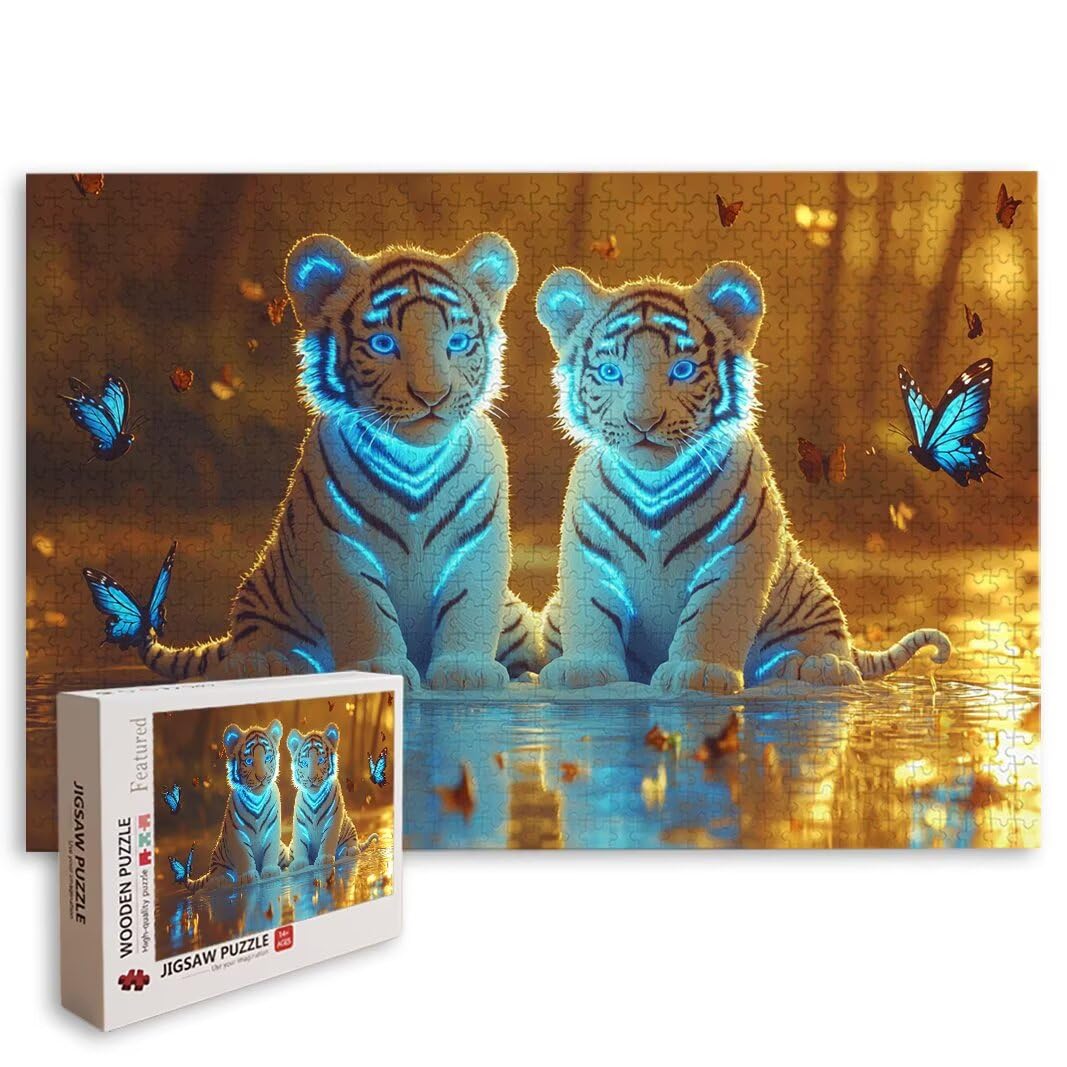 Puzzle Tygrys, Puzzle 2000 Pieces Puzzle, Prezent Kobiety, Decor -8616