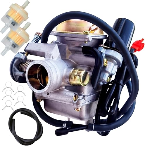 Miniatura 1 de Carburador Gy6 de 150 cc 125 cc Pd24j QmjQmi157 QmjQmi152 4 tiempos motor scooter ciclomotores piezas de rendimiento (GY6 150CC carburador)