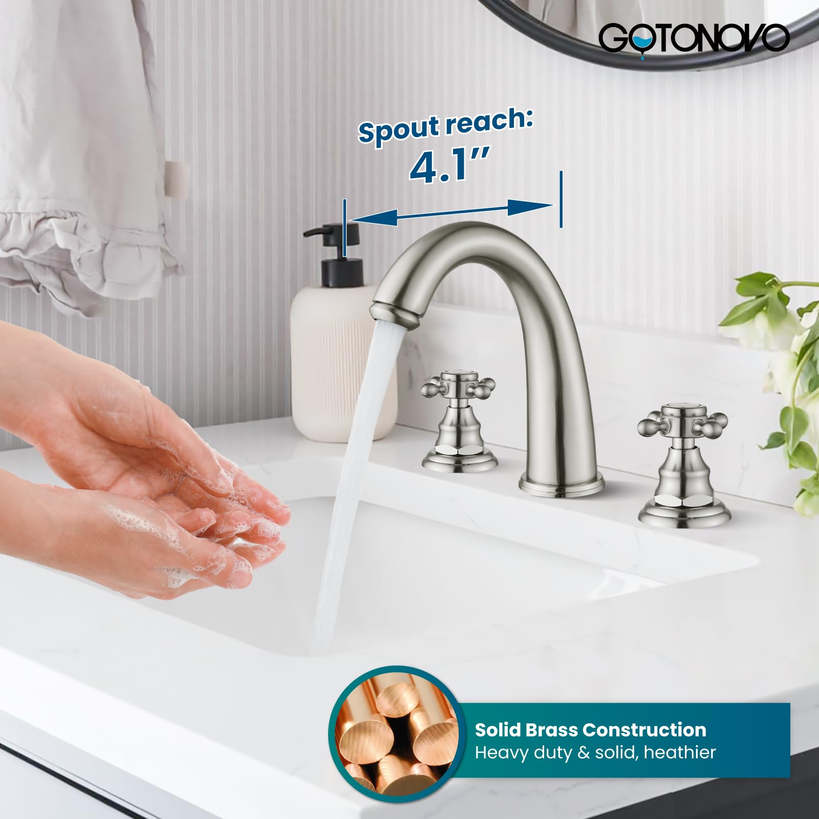 Rubinetto per lavabo a 3 fori TWIN Rubinetto per lavabo a 3 fori - Daniel Rubine