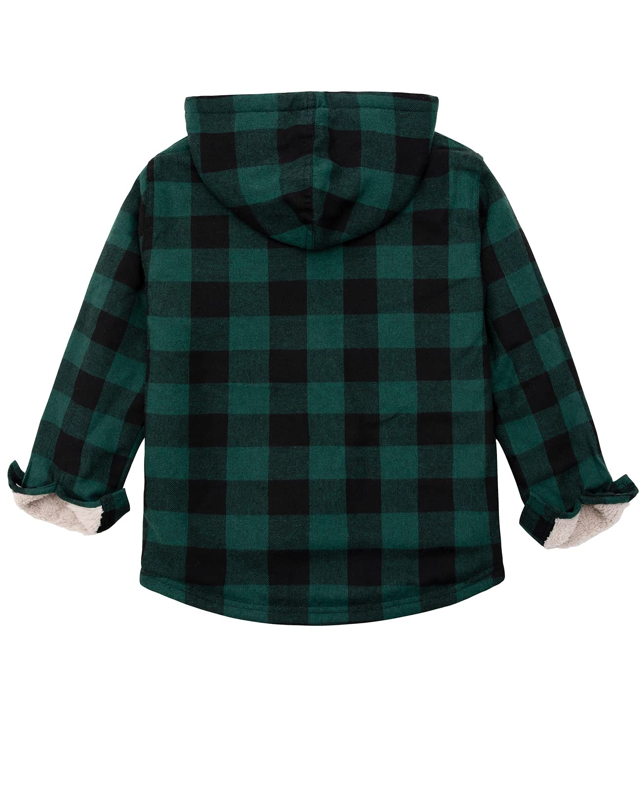 ZENTHACE Chaqueta de franela con capucha y forro de sherpa para niños | Para 2 a 16 años, chaqueta cálida para otoño e invierno con bolsillos para las manos, unisex, regalo de vacaciones y