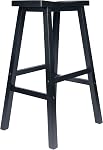 Winsome Bois 29-Inch Tabouret de bar à selle, noir