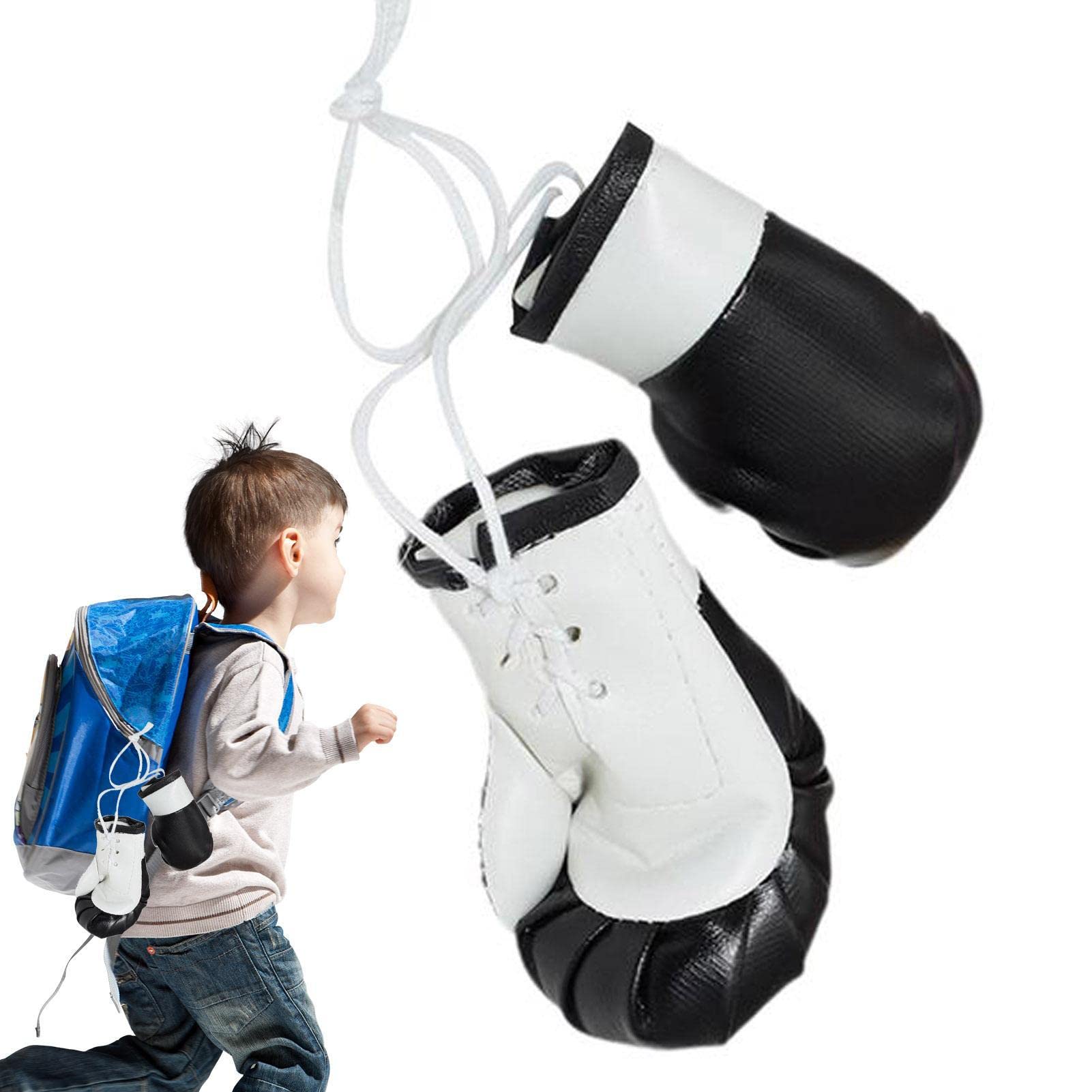 ZORQ Gants de Boxe,Lot de 2 Gants de Boxe Suspendus pour Miroir de Voiture - Gants de Boxe pour Miroir de Voiture Gants de Boxe Accessoires de Boxe Miniatures Gants de Boxe pour décor de Sac