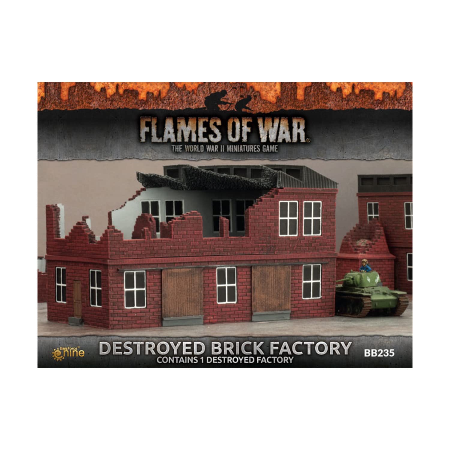 Battlefield in a Box: Destroyed Brick Factory FOW BB235