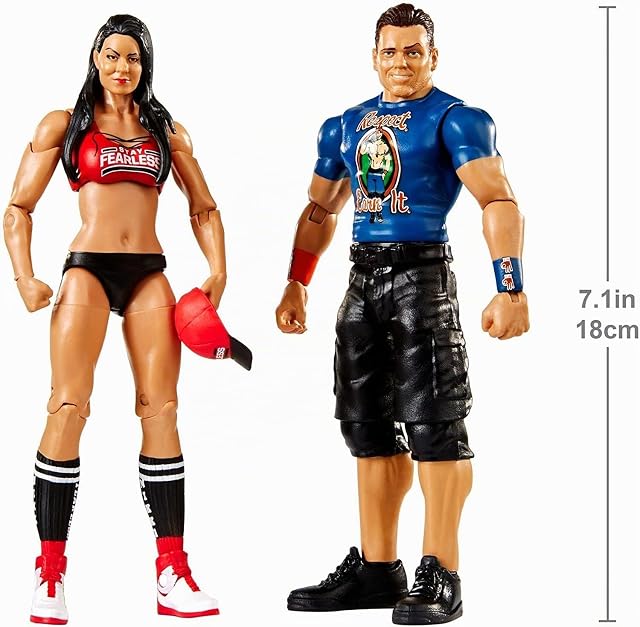 Foto 2 de 2 de WWE Pack de 2 figuras básicas con accesorios, The Miz y Maryse (Mattel FMF78)