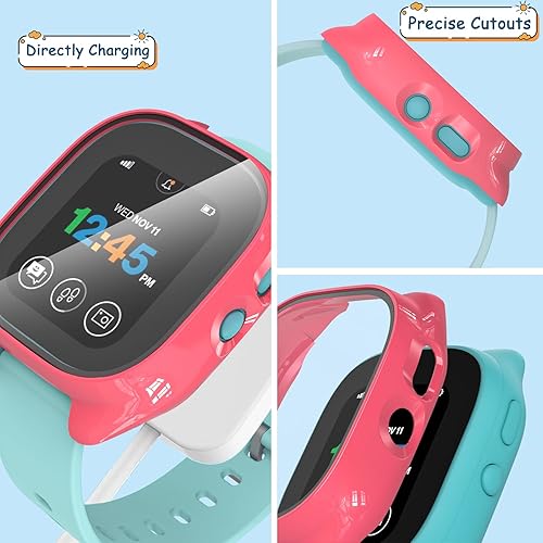 Miniatura 8 de ottpluscase Gizmo 3 - Juego de 1 funda protectora de pantalla para Gizmo Watch 3 con vidrio templado 9H, protector de pantalla para niños, funda