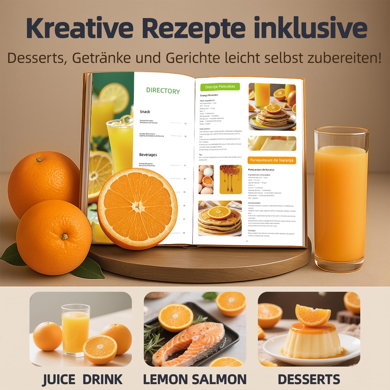 Keerain Elektrische Zitruspresse, Automatische Orangenpresse Mit Reinigungsbürste, Kompakte Zitronenpresse Für Lemon & Lime