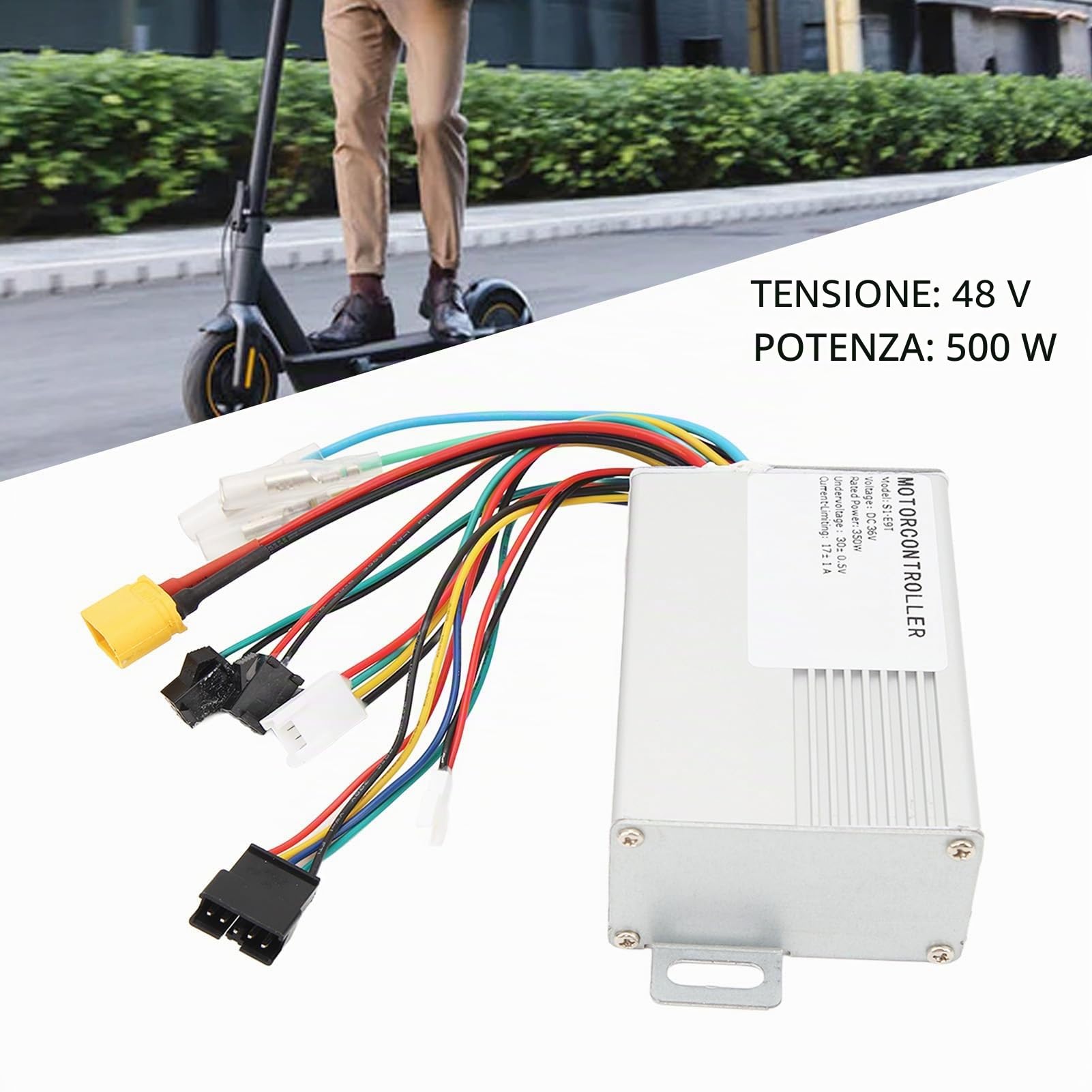 BuyWeek Controller Scooter Elettrico, 36V 350W Motore Brushless in Alluminio per Monopattino e Bici Elettrica