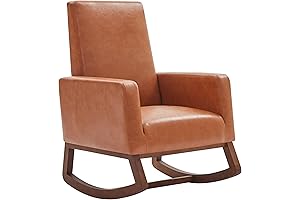 BELLEZE Leather Rocker: Modern Comfort for Your Home