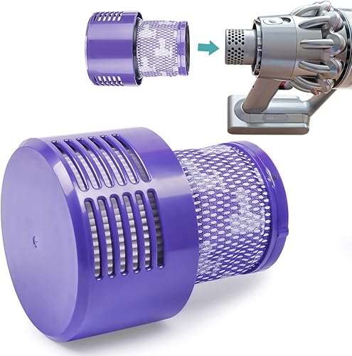 Miniatura 2 de Paquete de 3 filtros V10 de repuesto compatibles con aspiradora Dyson V10 serie Cyclone, V10 Animal, V10 Absolute, V10 Total Clean, SV12, repuesto