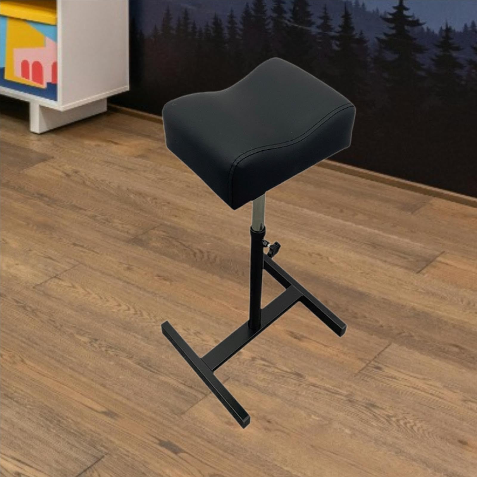 Fauteuil De PéDicure Chaise de Repos Jambe Repose-Pieds manucure pédicure, Tabouret en métal réglable Hauteur for Le Salon beauté à Domicile(Pink)