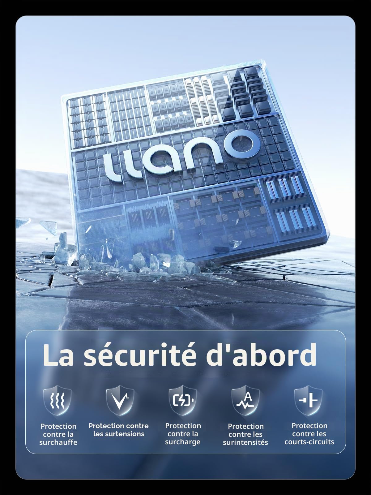 llano Ace Pro Lot de 2 Batteries 360° 1750 mAh et Double Chargeur Rapide 18 W pour Ace Pro/Ace