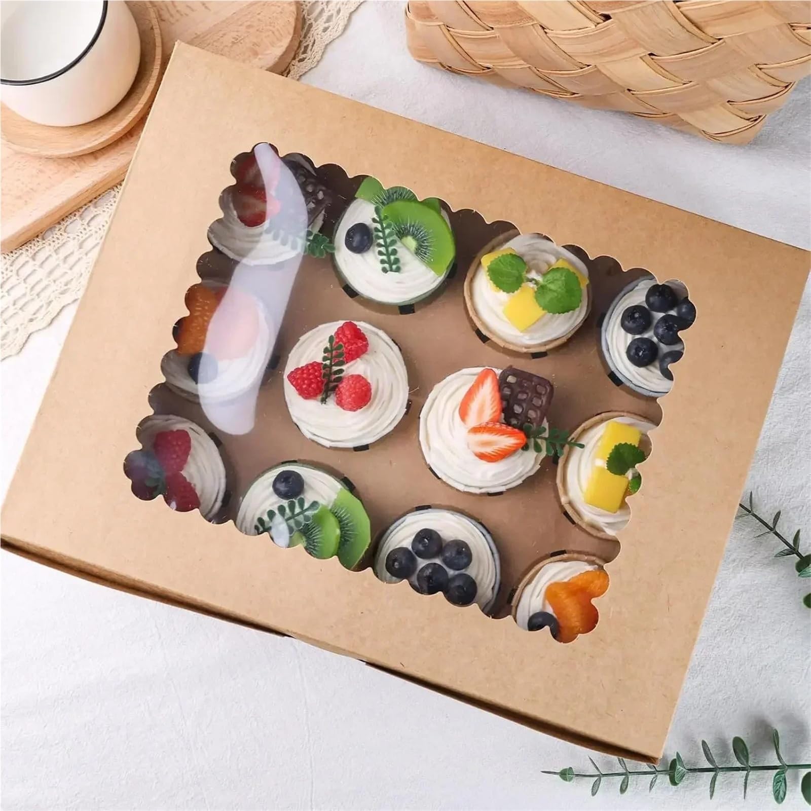 Scatola per Torte Contenitore for cupcake a 12 scomparti