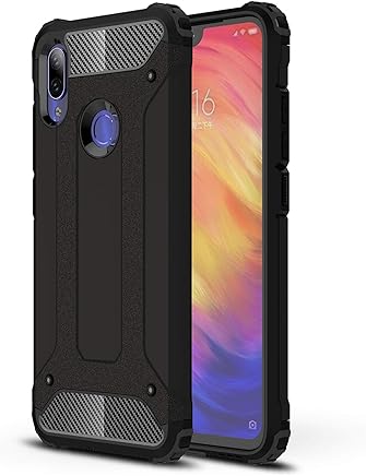 AOBOK Funda Xiaomi Redmi Note 7, Negro Moda Armadura H?brida Carcasa Shock Absorci?n Proteccion, Anti-Scratch, Funda Case para Xiaomi Redmi Note 7 Smartphone AOBOK Funda Xiaomi Redmi Note 7, Negro Moda Armadura H?brida Carcasa Shock Absorci?n Proteccion, Anti-Scratch, Funda Case para Xiaomi Redmi Note 7 Smartphone