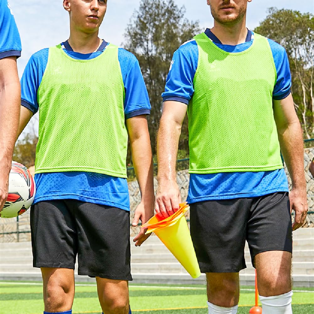 10 pezzi Pettorine da Allanamento Bavaglini da Calcio,Pettorali per adulto,70 * 62cm,per squadre di calcio e basket,Nessun logo,pettorale di gioco di squadra,Altezza consigliata:170-200cm