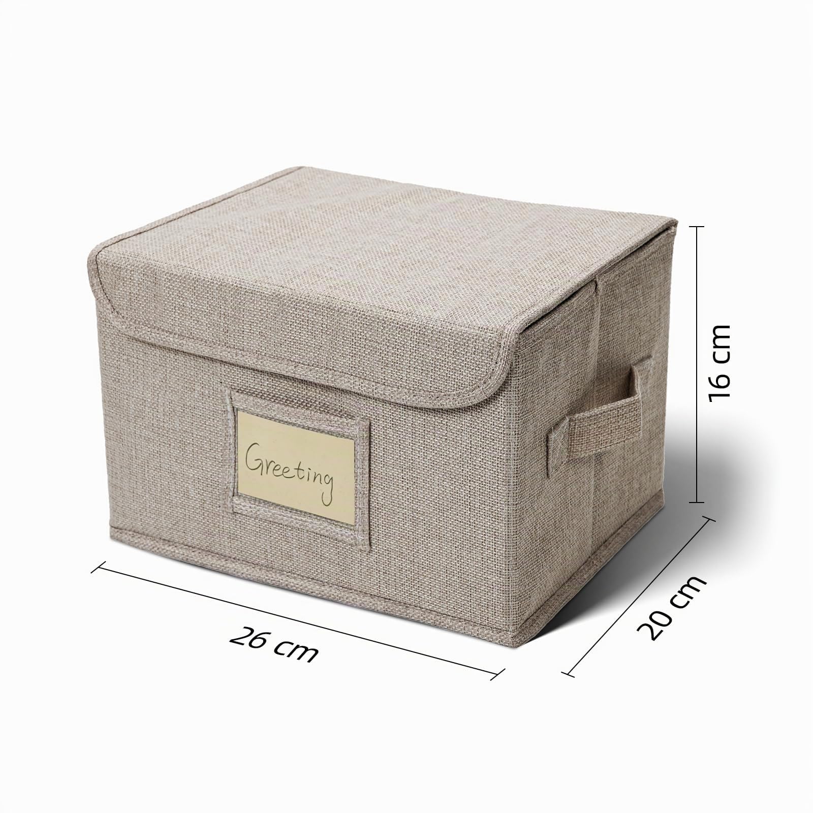 Vienrose Grußkarten-Organizer, Fotoaufbewahrungsbox, 2 Packung, Beige