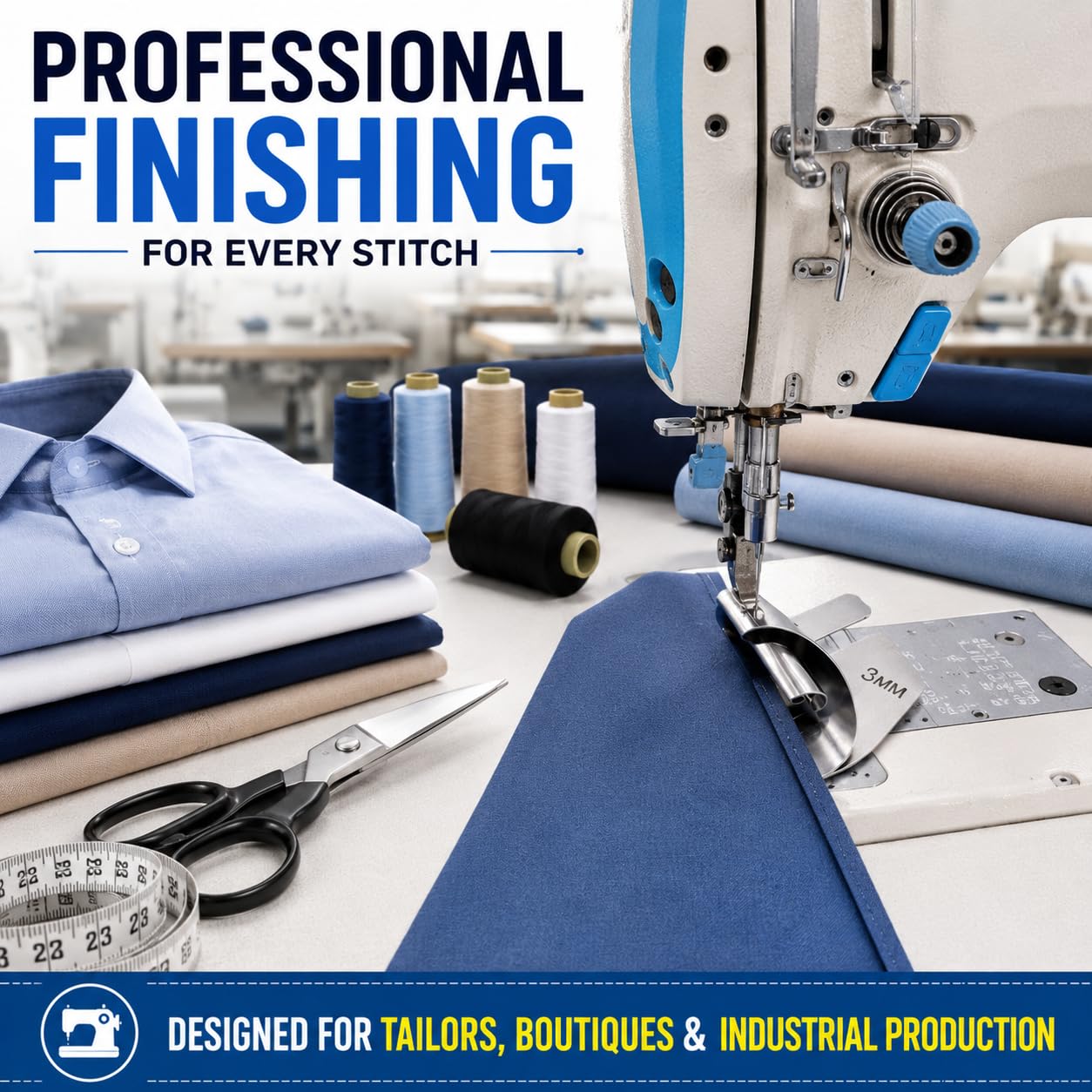 ZENITH T-17 Industrial Sewing Machine Hemming Folder, Metal Edge Stitching Attachment for Jack Juki (1PC, 3MM) — Amazon image 9