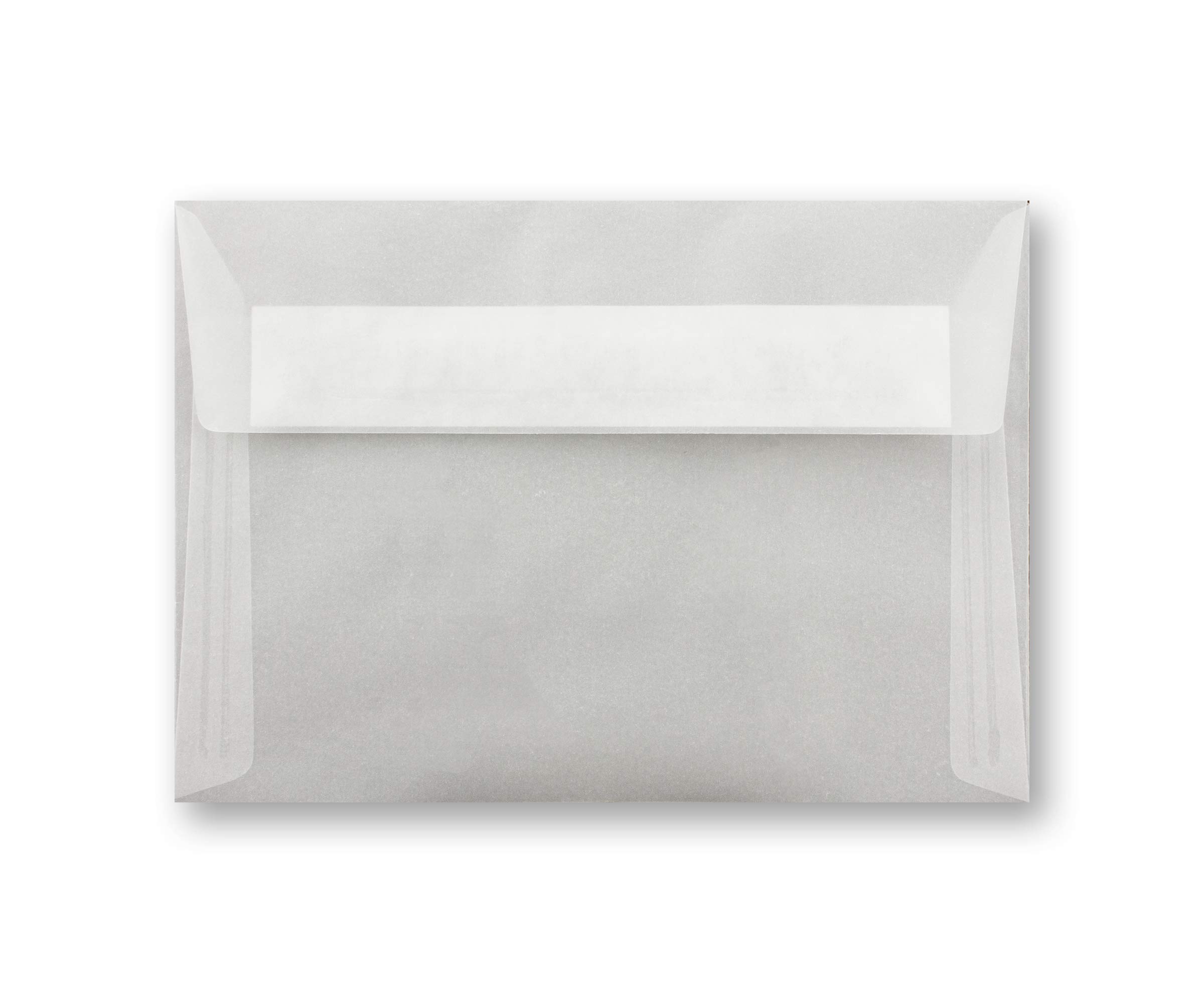 250x buste bianche trasparenti formato DIN C6 11,4 x 16,2 cm - Adesive - Buste senza finestra - Natale, biglietti d'auguri e inviti - Per carta A6 e A4
