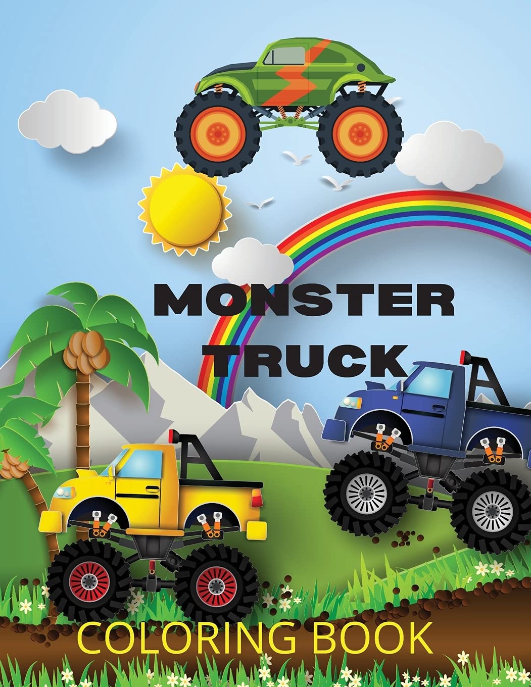Monster Truck Coloring Book: Monster Truck Coloring Book: Big Coloring Book for Boys and Girls Who Really Love to Color Ages 2-4,3-5,4-6.(Toddler and Preschooler) Paperback – Coloring Book, 23 April 2021