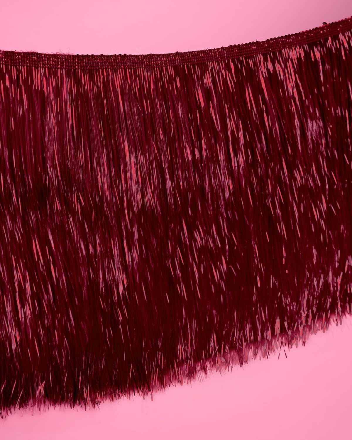 xo, Fetti Burgundy Fringe Banner - 4 ft | Bachelorette Decorations, Cute Birthday Photo Booth, Party Backdrop, Wine Bday Supplies