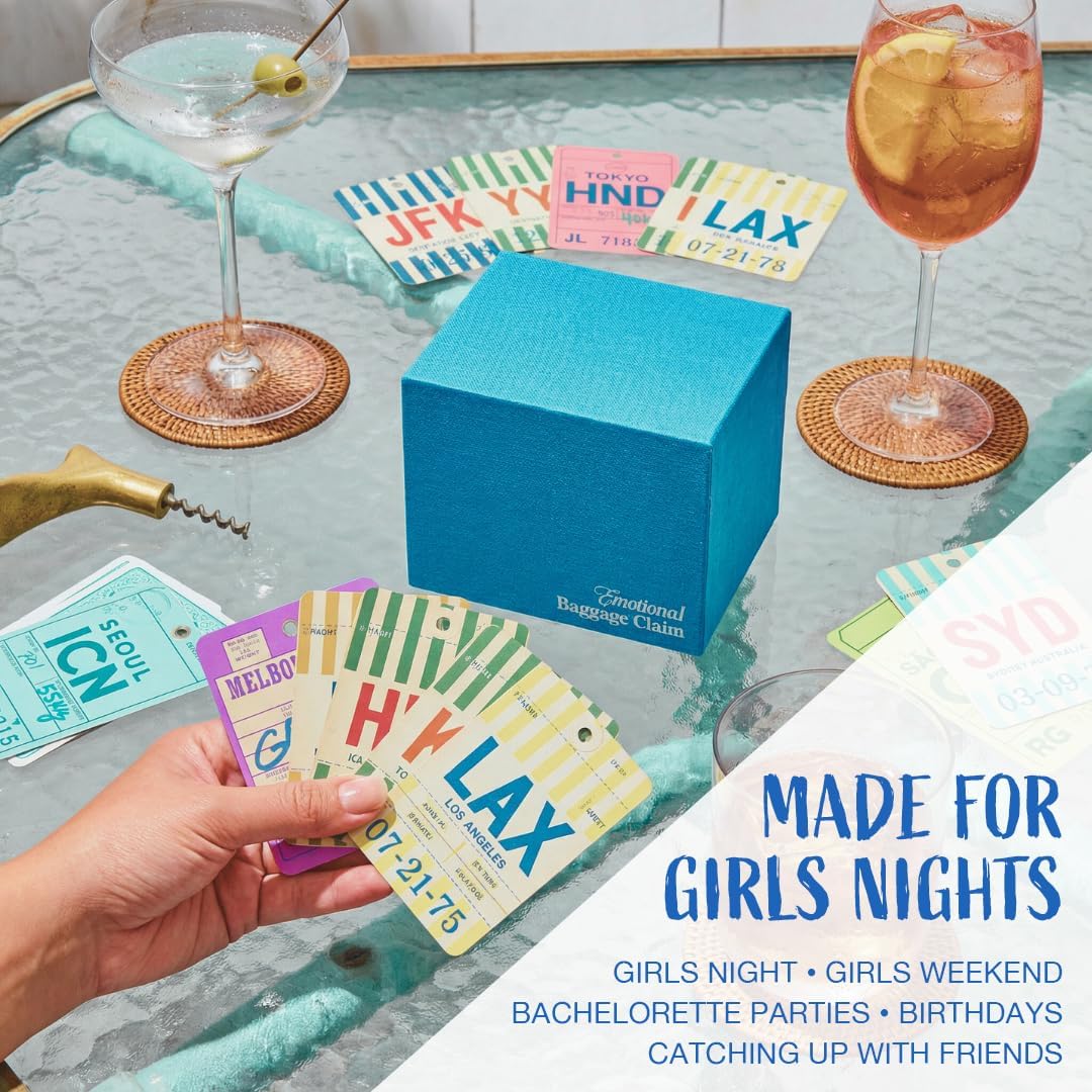 Emotional Baggage Claim – Girls Night Card Game for Women | 5 Categories | Funny Dating & Relationship Conversation Starters | Bachelorette Party & Galentine’s Adult Party Game