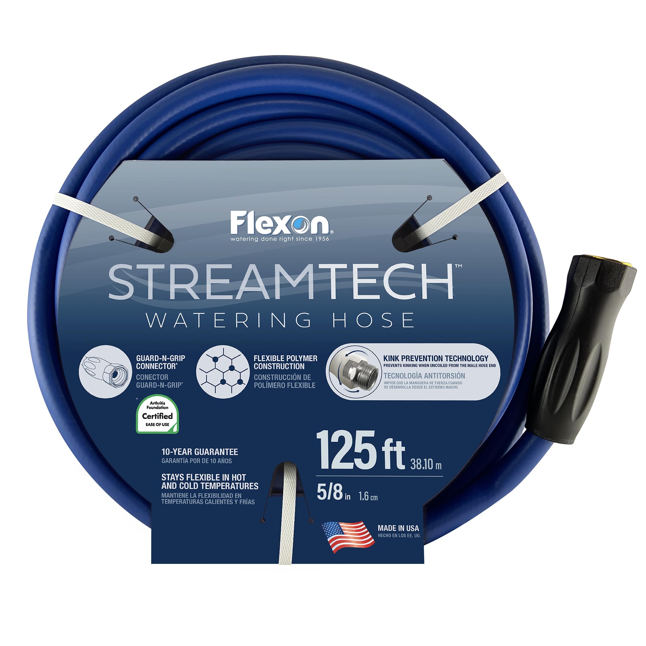 Tuyau d'arrosage Flexon StreamTech ST58125 fini les nœuds et fuites