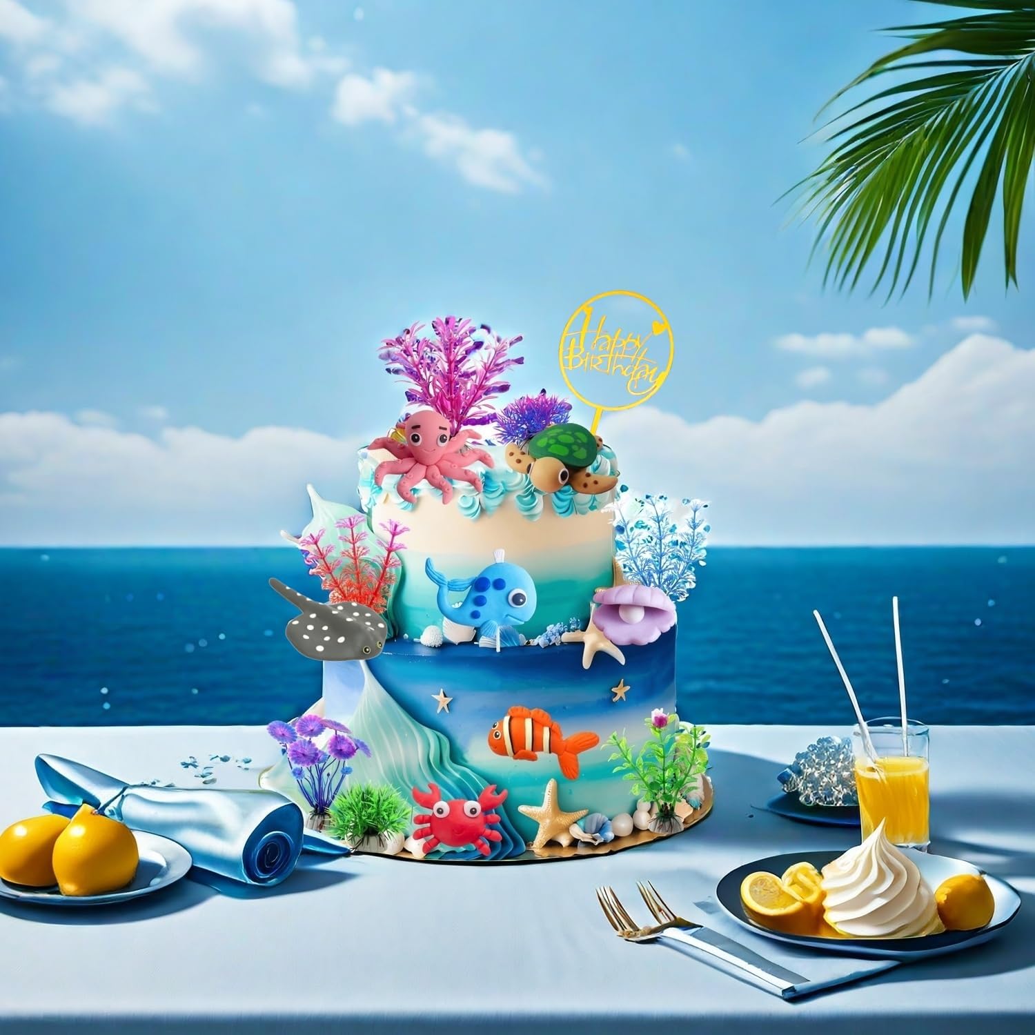 Babyshower Onderwater Decoratie Onder De Zee Taarttopper Oceaan Thema Verjaardag Zee Taart Decoratie Zee Babyshower Onderwater Decoratie Onder De Zee Taarttopper Oceaan Thema Verjaardag Zee Taart Decoratie Zee